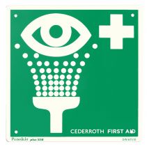 CEDERROTH Hinweisschild , Augendusche, , nachleuchtend