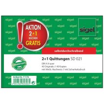 sigel Formularbuch , Quittung, , 2 + 1 Aktion