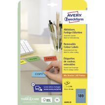 AVERY Zweckform Universal-Etiketten, 63,5 x 33,9 mm, blau