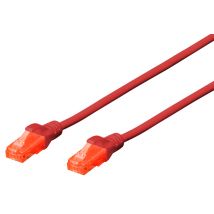 DIGITUS Patchkabel, Kat.6, U/UTP, 0,50 m, rot