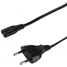 LogiLink Stromkabel, Eurostecker - 2 Pol Eurokupplung, 1,8 m