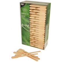 PAPSTAR Holz-Rührstäbchen , pure, , Länge: 130 mm