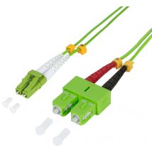 LogiLink LWL Patchkabel, LC-Duplex - SC-Duplex, OM5, 0,5 m