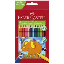 FABER-CASTELL Dreikant-Buntstifte Jumbo, 12er Etui