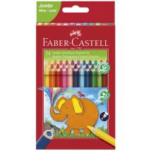 FABER-CASTELL Dreikant-Buntstifte Jumbo, 24er Etui