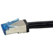 LogiLink Outdoor Patchkabel, Kat. 6A, S/FTP, 3,0 m, schwarz