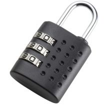 JSA Zahlen-Gepäckschloss, 3-stellige Kombination, schwarz