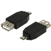 LogiLink USB 2.0 Adapter, Micro USB Stecker - USB Kupplung