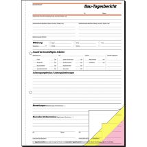 sigel Formularbuch , Bautagebuch, , A4, 3 x 40 Blatt, SD