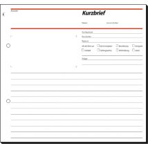 sigel Formularbuch , Kurzbrief, , 2/3 A4, 50 Blatt, SD / CFB