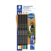 STAEDTLER Trockenmarker Lumocolor permanent glasochrom, 6er