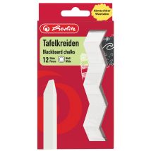 herlitz Wandtafelkreide, weiß, 12er Karton-Etui
