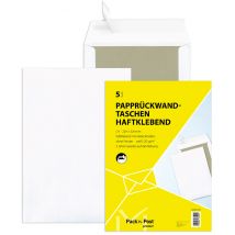 MAILmedia Versandtasche weiß mit Papprücken, C4,ohne Fenster