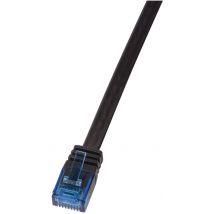LogiLink U/UTP Flach-Patchkabel, Kat. 6, 5,0 m, schwarz