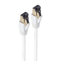 shiverpeaks BASIC-S Patchkabel, Kat. 8, F/FTP, 0,25 m, weiß
