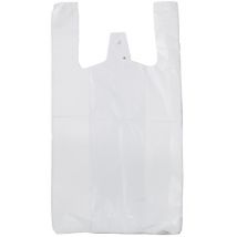 dm-folien Hemdchen-Tragetasche, geblockt, aus HDPE, weiß