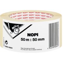 NOPI Maler Krepp Papierabdeckband, 19 mm x 50 m, beige