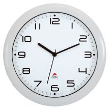 ALBA Wanduhr , HORNEW, , Quarzwerk, weiß