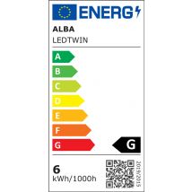 ALBA Akku LED-Tischleuchte , LEDTWIN, , kabellos, schwarz