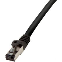LogiLink Premium Patchkabel, Kat. 8.1, S/FTP, 1,0 m, schwarz