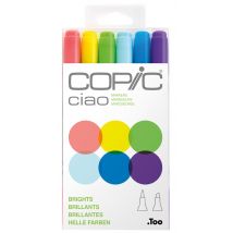 COPIC Marker ciao, 6er Set , Brights,