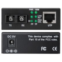 DIGITUS Fast Ethernet Medienkonverter, RJ45/SC, Singlemode