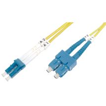 DIGITUS LWL Patchkabel, LC-Duplex - SC-Duplex, OS2, 5,0 m