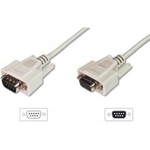 DIGITUS 9 Pol Sub-D Kabel, Stecker - Kupplung, 2,0 m