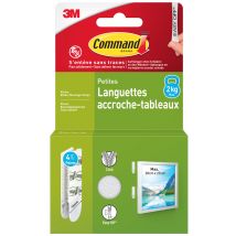 3M Command Bilder-Montagestreifen Strips, Größe: S, weiß