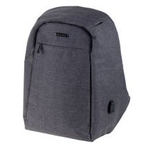 LiGHTPAK Rucksack , SAFEPAK, , mit USB-Ladeport, grau