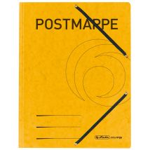 herlitz Postmappe, Karton, DIN A4, gelb