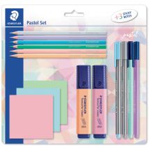 STAEDTLER Schreibset pastel, mit 3 Haftnotizblöcken