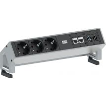 BACHMANN Steckdoseneinheit , DESK 2, , 5-fach, inox