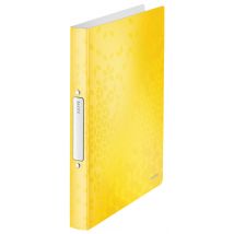 LEITZ Ringbuch WOW, DIN A4, PP, gelb, 2 Ringe