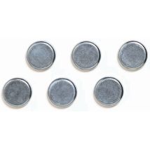 FRANKEN Chrom-Haftmagnet, Haftkraft: 2.000 g, Durchm. 10 mm