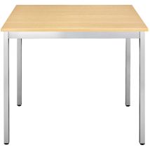 SODEMATUB Beistelltisch 126THA, trapezförmig, buche/alu