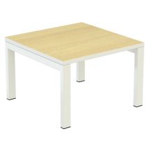 PAPERFLOW Beistelltisch easyDesk, quadratisch, buche / weiß