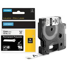 DYMO RHINO Polyester-Schriftband schwarz/weiß, 24 mm x 5,5 m