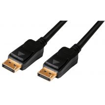 LogiLink Aktives DisplayPort Anschlusskabel, schwarz, 20 m