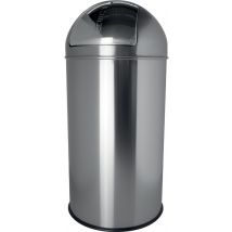 helit Metall-Abfalleimer , the dome, , 50 Liter, blau