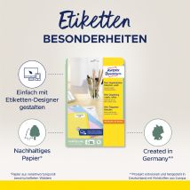 AVERY Zweckform Mini-Etiketten, 46,0 x 11,1 mm, weiß