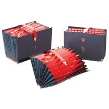 extendos Fächertasche, 31 Fächer, numerisch 1 - 31, schwarz