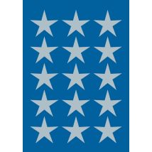 HERMA Weihnachts-Sticker DECOR , Sterne, , 22 mm, silber