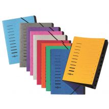 PAGNA Ordnungsmappe , Sorting File, , 12 Fächer, gelb