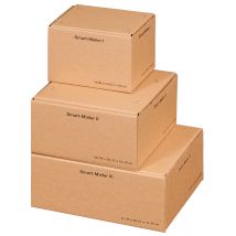 SMARTBOXPRO Paket-Versandkarton , Smart Mailer, , groß, braun