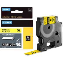 DYMO RHINO Nylon-Schriftband schwarz/gelb, 19 mm x 3,5 m