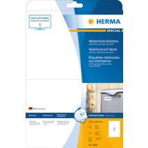 HERMA Inkjet Folien-Etiketten, 210 x 297 mm, weiß