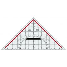 M+R Geometriedreieck, Acrylglas, Hypotenuse: 170mm, glasklar