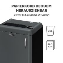 Fellowes Aktenvernichter Fortishred 1050HS, Partikel