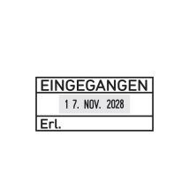 trodat Datumstempel 2910/L , EINGEGANGEN, , mit Textplatte